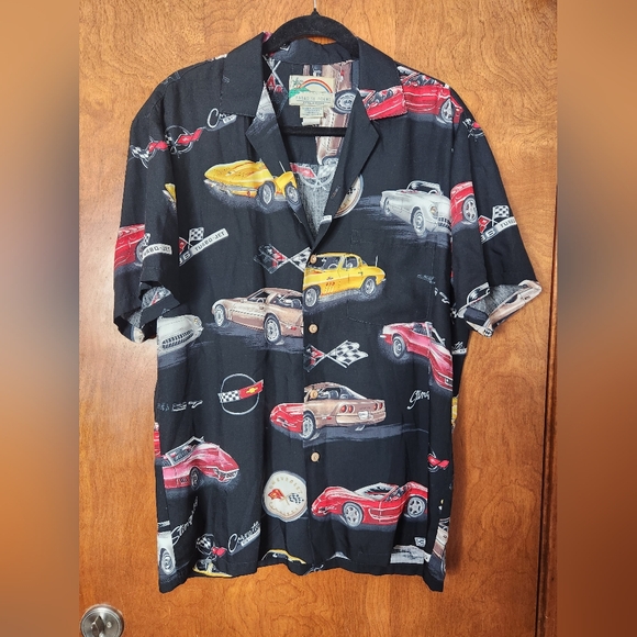 Paradise Found Chevrolet Corvette Hawaiian Shirt - Picture 1 of 5